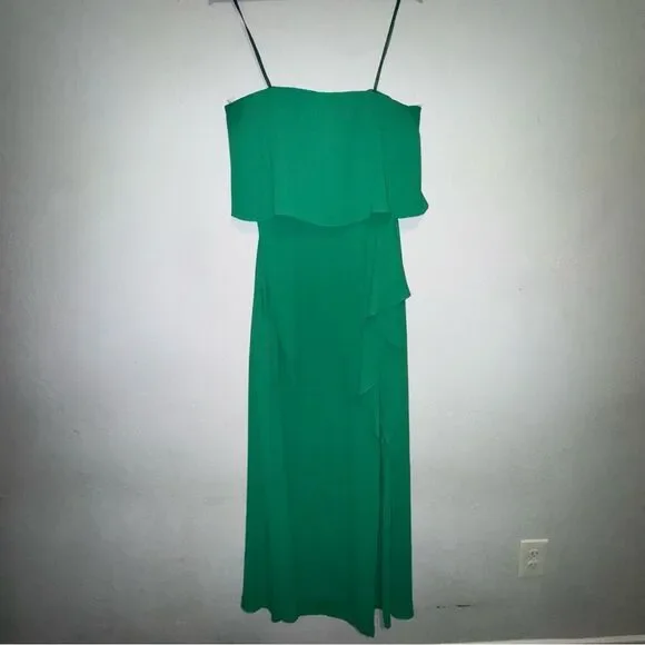 BCBG Strapless Green Felicity Dress